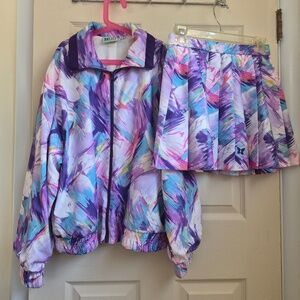 Two Piece Tennis Skirt Set